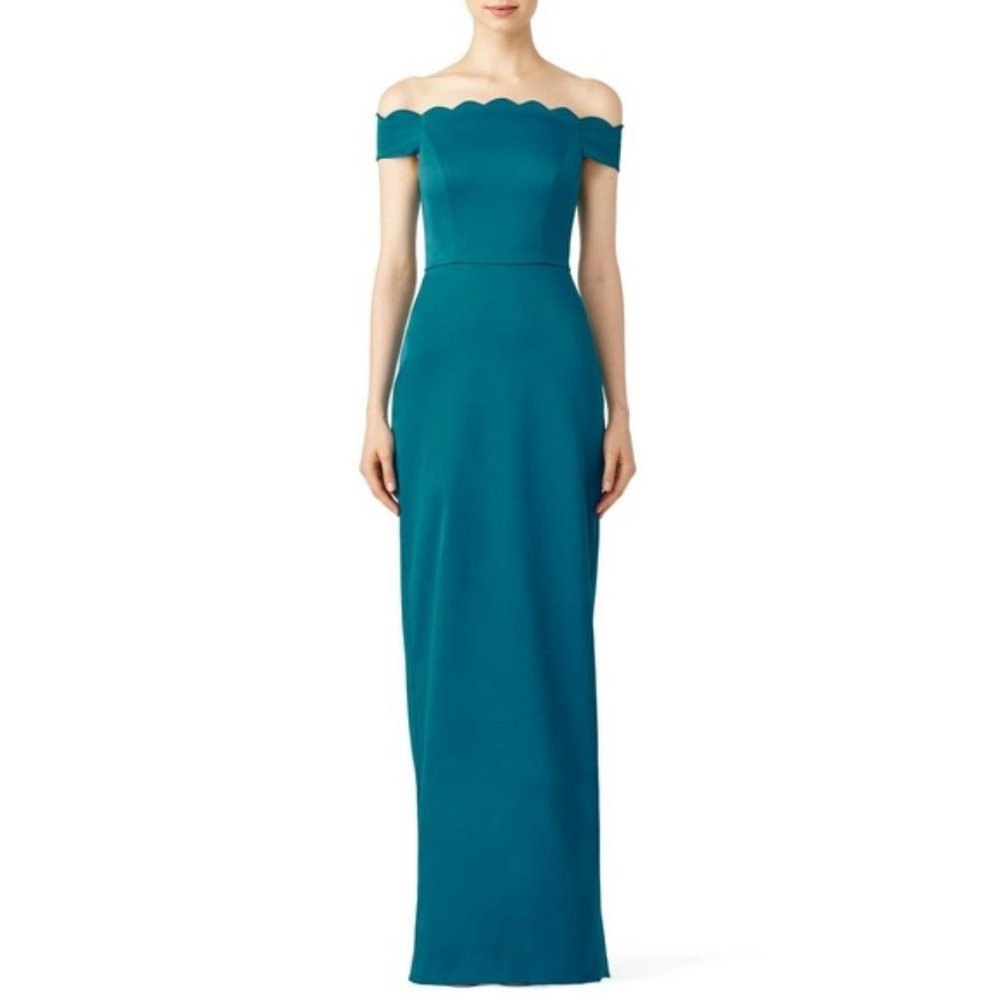 Teal Badgley Mischka Gown